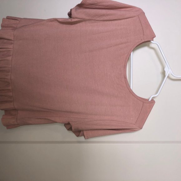 Pink Ribbed Tee - Picture 3 of 3
